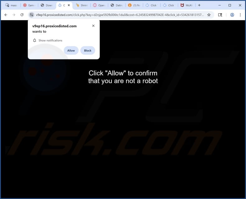 proxicedisted[.]com ads