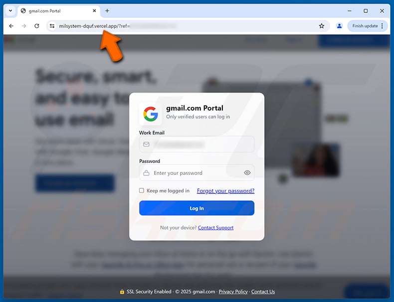Phishing site promoted via RingCentral email scam (2025-11-04)