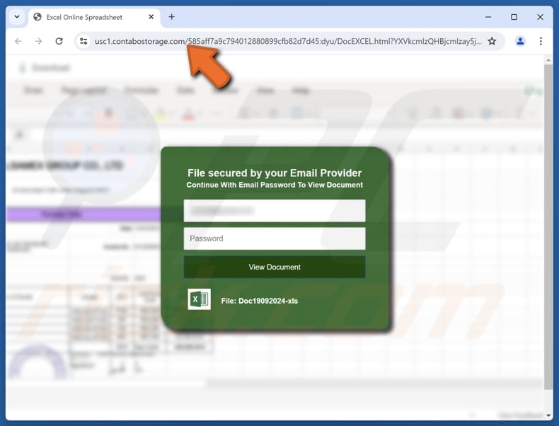 SafariBookings email scam phishig page