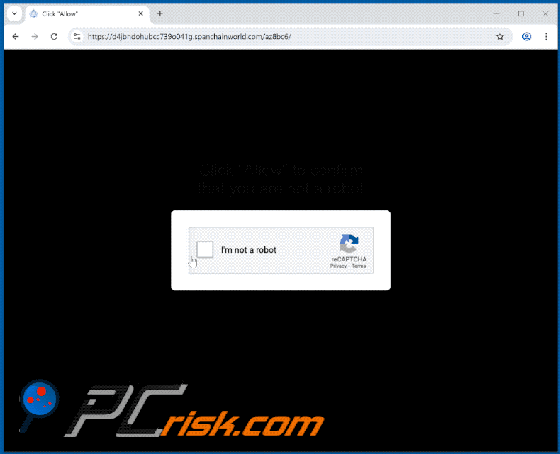spanchainworld[.]com website appearance (GIF)