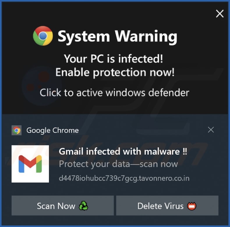 tavonnero.co[.]in notification