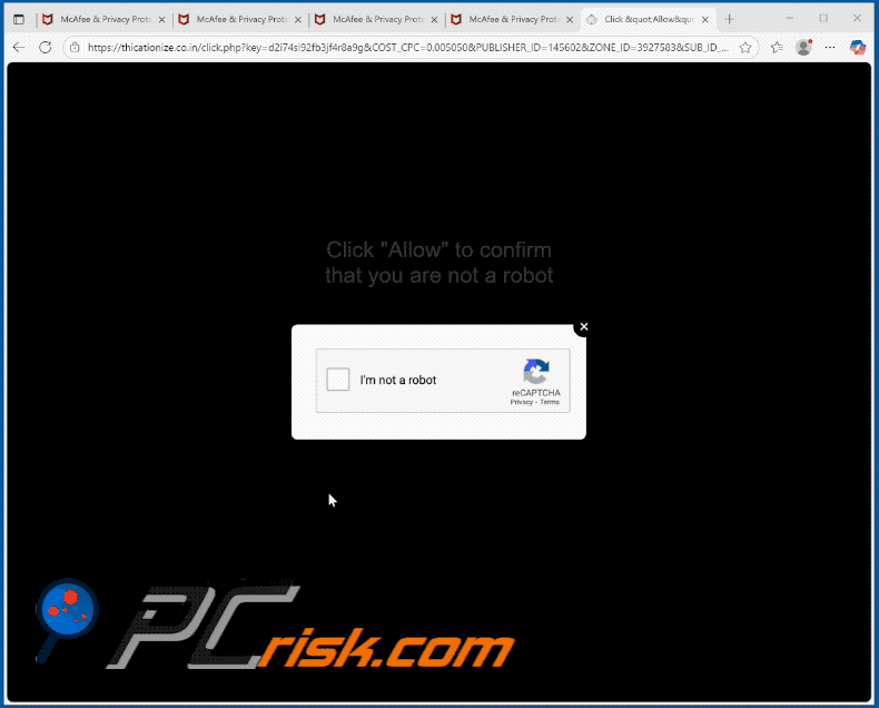 thicationize.co[.]in website appearance (GIF)