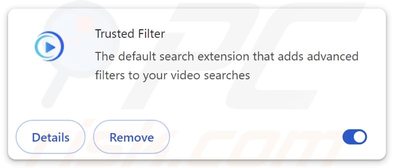 Trusted Filter browser hijacker