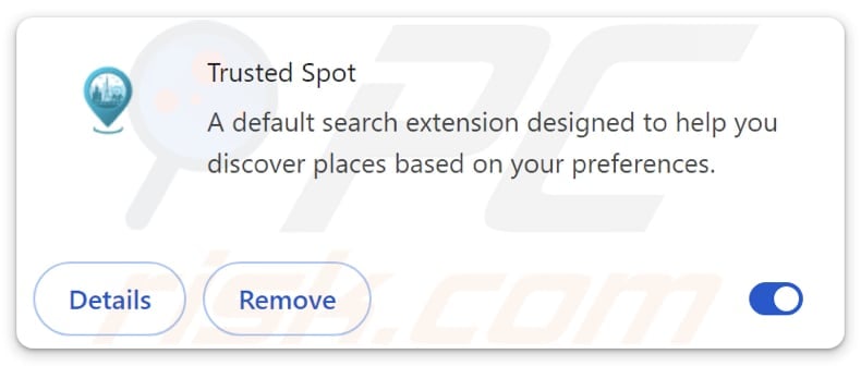 trustedspotsearch.com browser hijacker