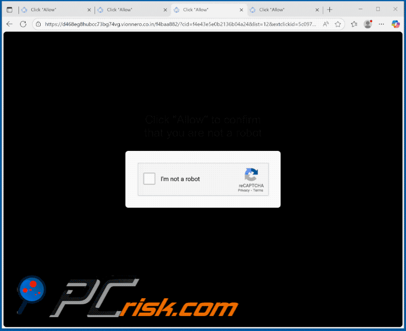 vionnero.co[.]in website appearance (GIF)