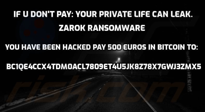 Zarok ransomware wallpaper ()