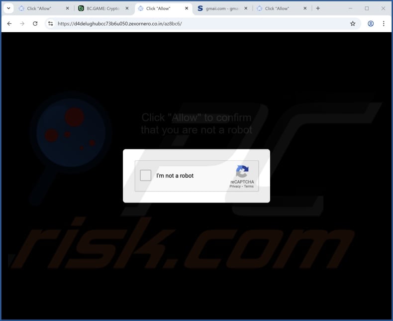 zexornero.co[.]in pop-up redirects