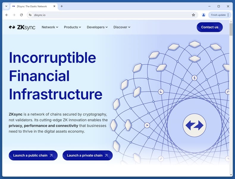 ZKsync ($ZK) Airdrop Scam real website (zksync.io)