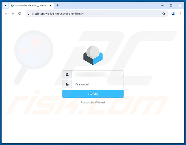 Phishing site promoted via Account Termination Request email scam (2025-12-03)