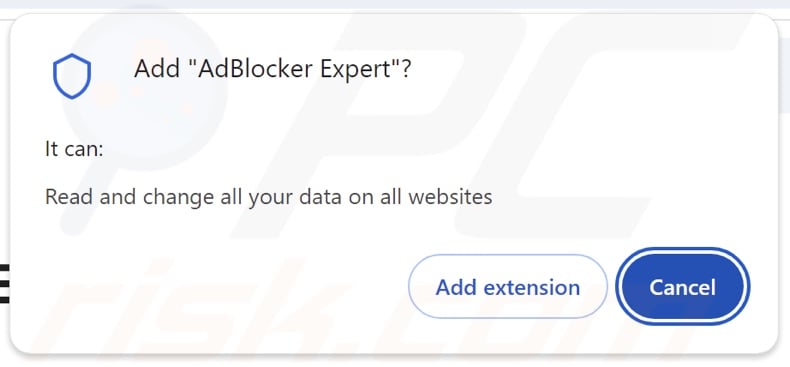 AdBlocker Expert asking for various permissions