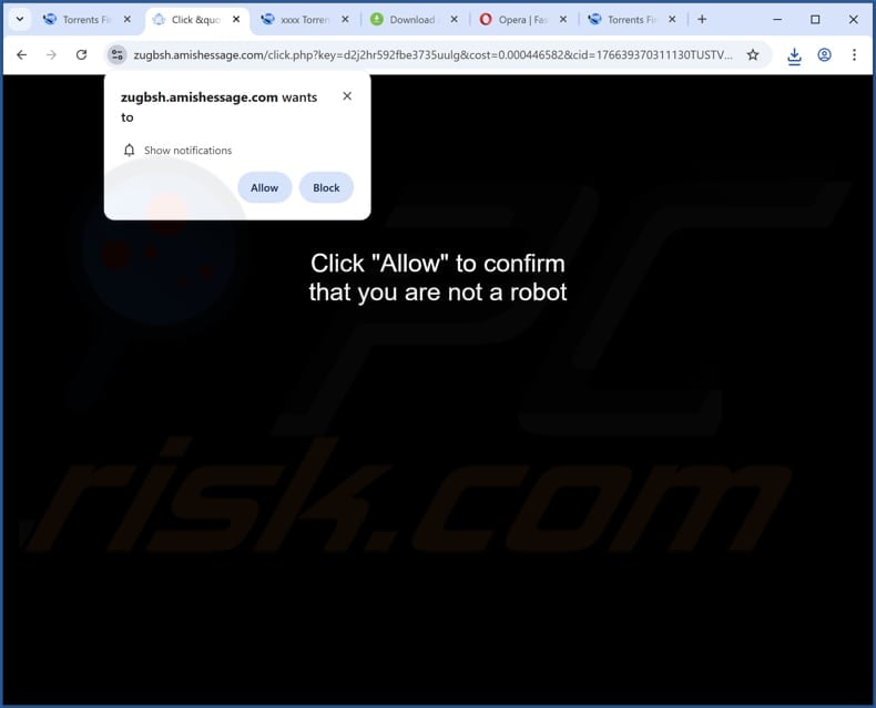 amishessage[.]com ads
