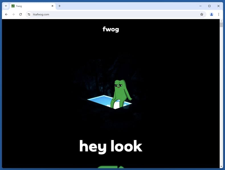 FWOG Airdrop Scam real site (itsafwof.com)