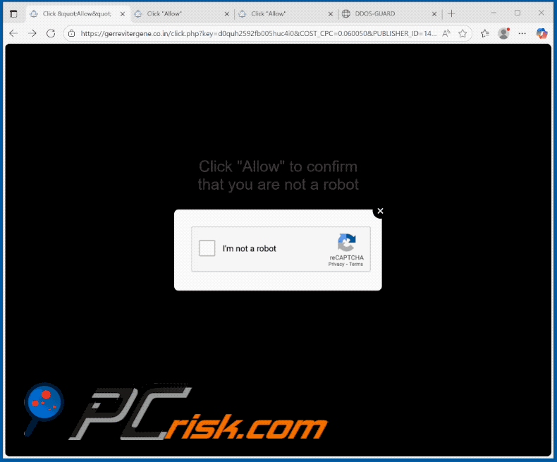gerrevitergene.co[.]in website appearance (GIF)