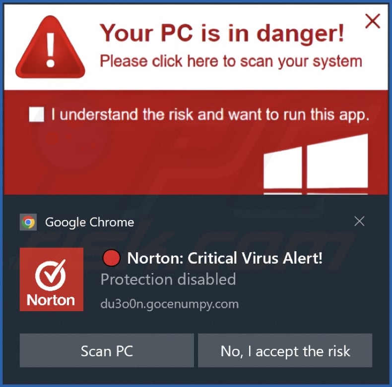 Ad delivered by the gocenumpy[.]com webpage