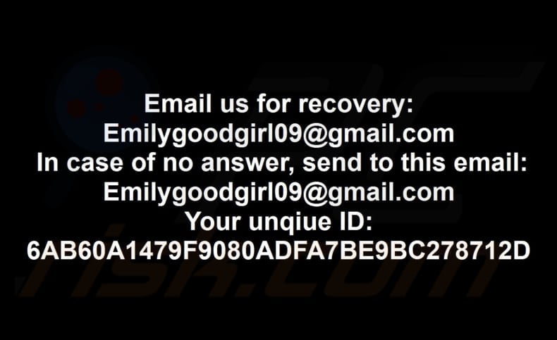 GoodGirl ransomware wallpaper