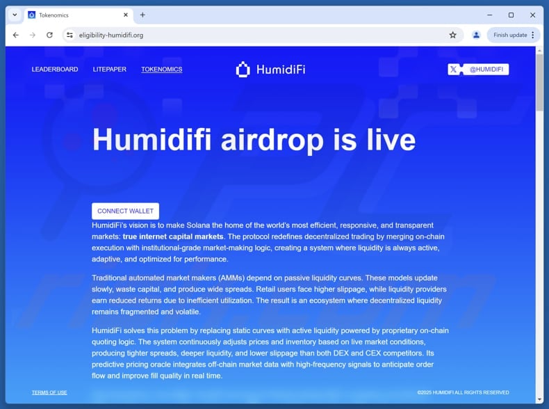 HumidiFi Airdrop scam