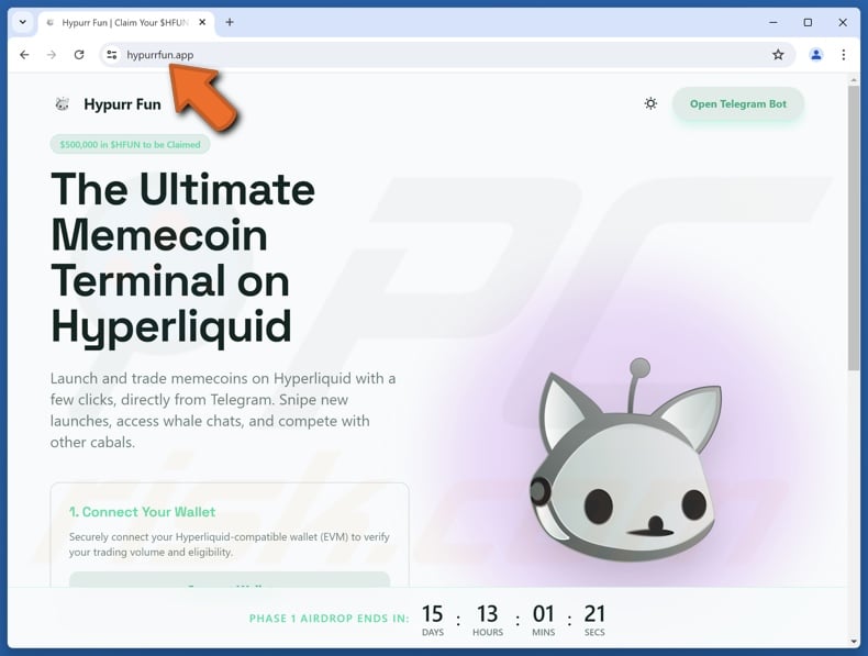 Fake Hypurr Fun ($HFUN) Allocation website