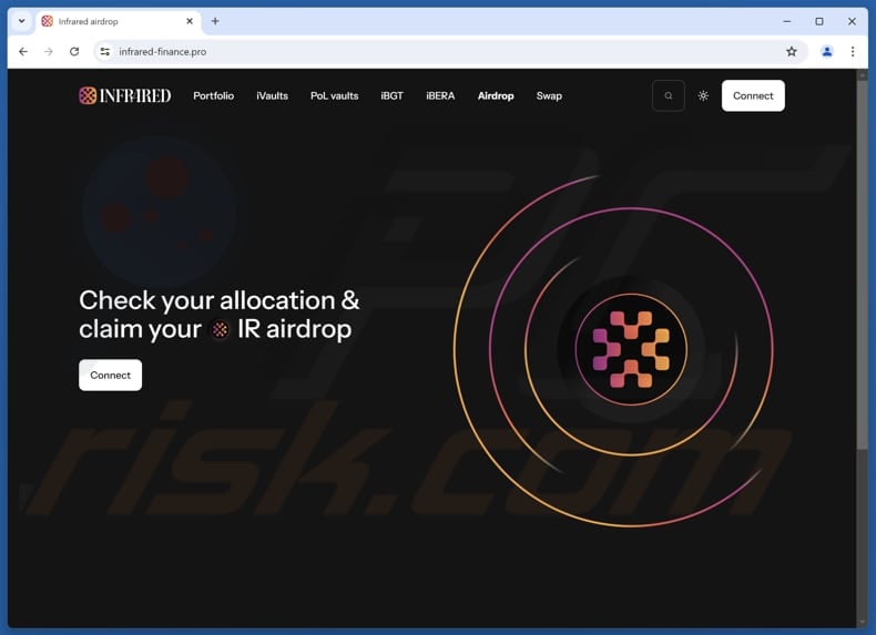 Infrared (IR) Airdrop scam