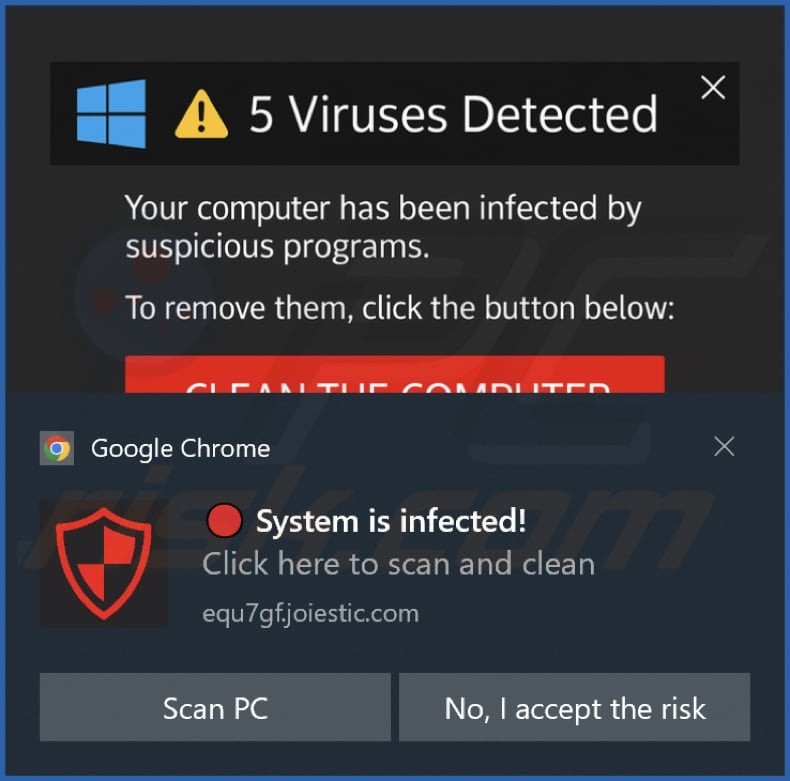 joiestic[.]com notification