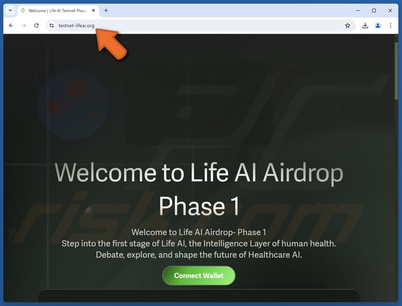 Life AI Airdrop scam