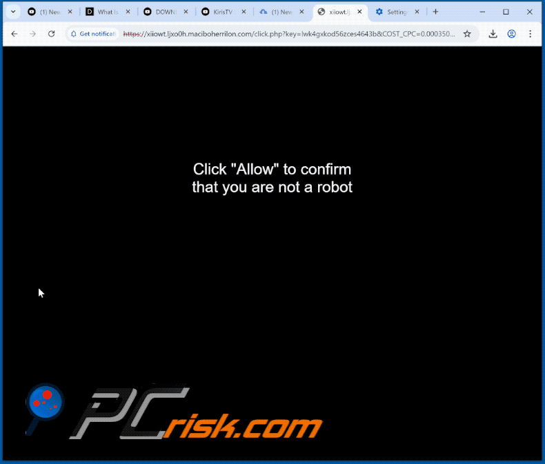 maciboherrilon[.]com website appearance (GIF)