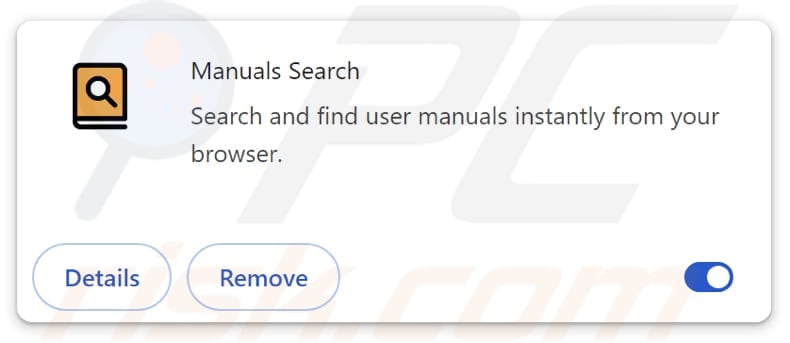 manualssearch.com browser hijacker