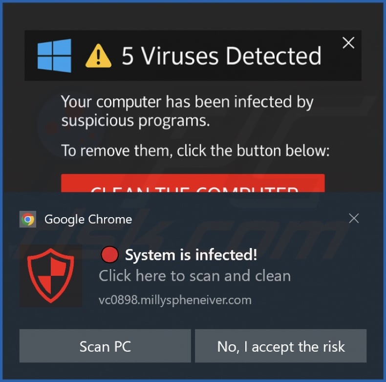 Ad delivered by the millyspheneiver[.]com webpage