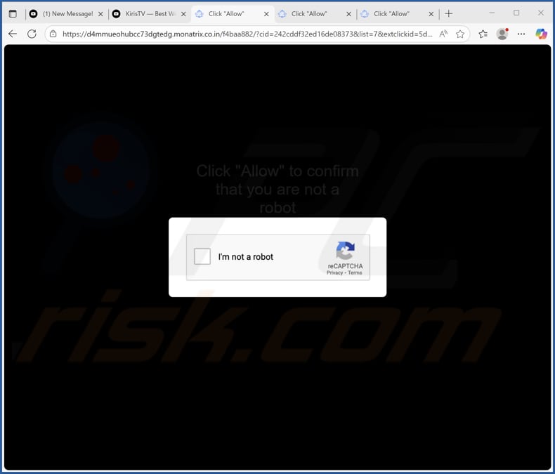 monatrix.co[.]in pop-up redirects