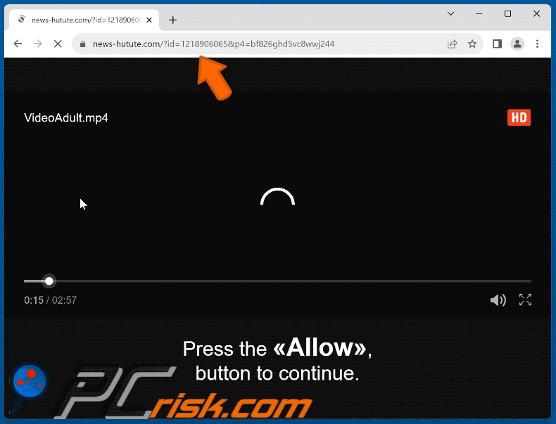 news-hutute.com website appearance (GIF)