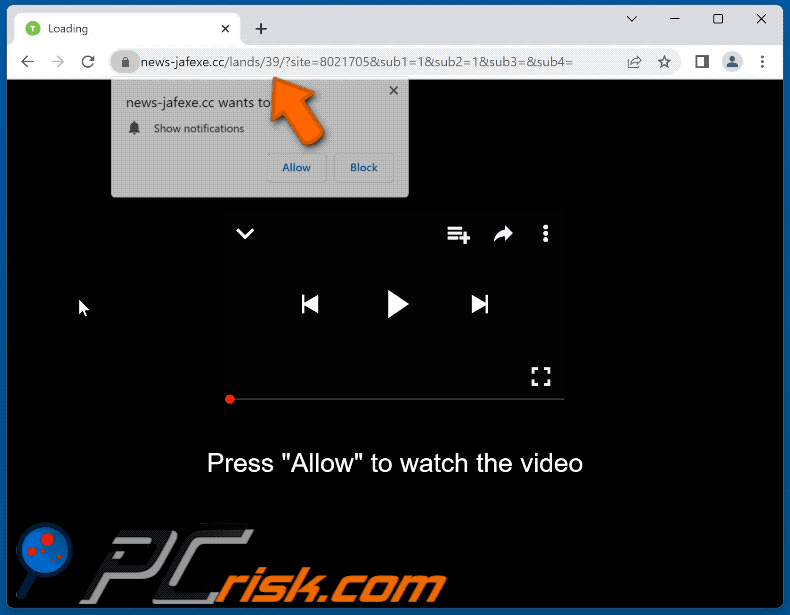 news-jafexe[.]cc website appearance (GIF)