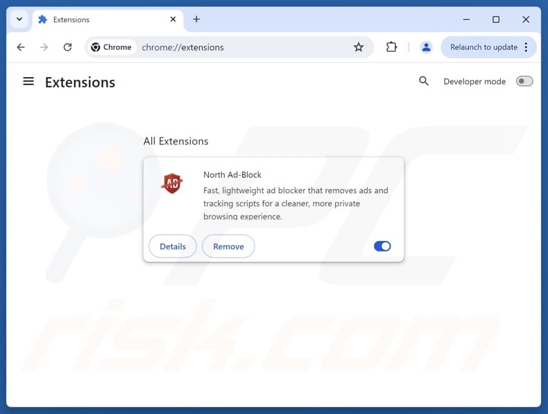 Removing unwanted ads from Google Chrome step 2