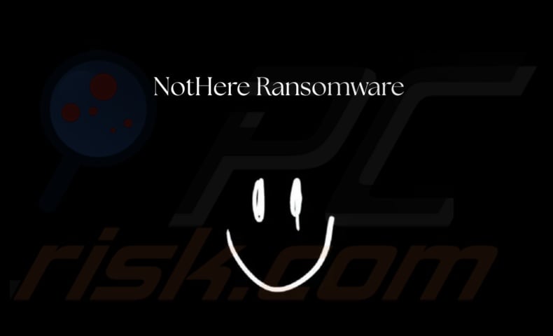 NotHere ransomware wallpaper