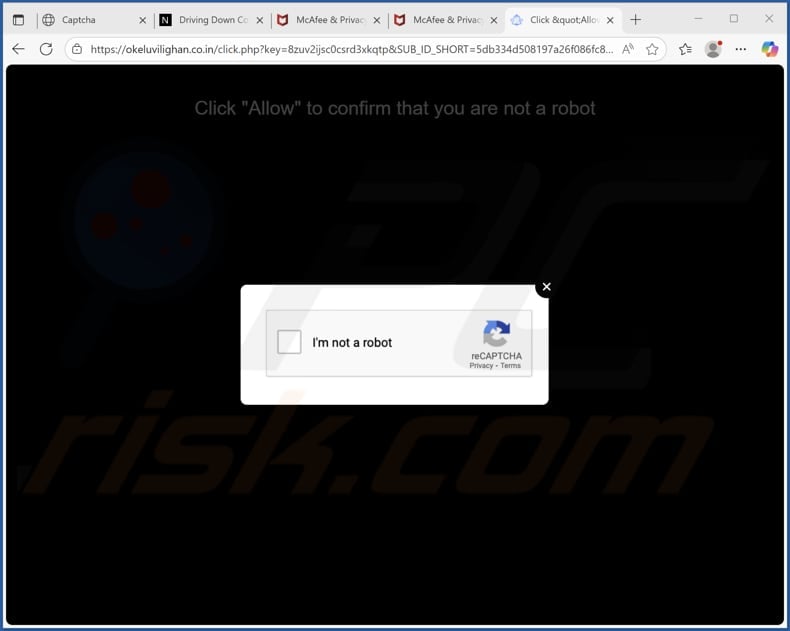 okeluvilighan.co[.]in ads