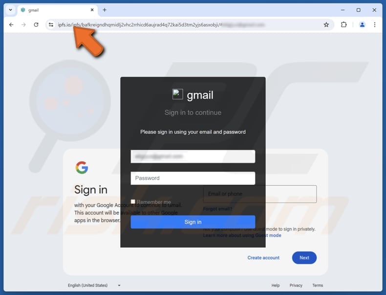 Pretpark Tours Email Scam fake site