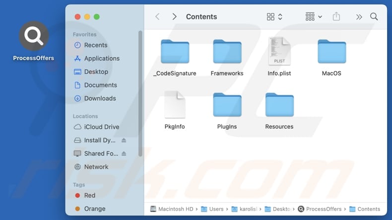 ProcessOffers adware installation folder