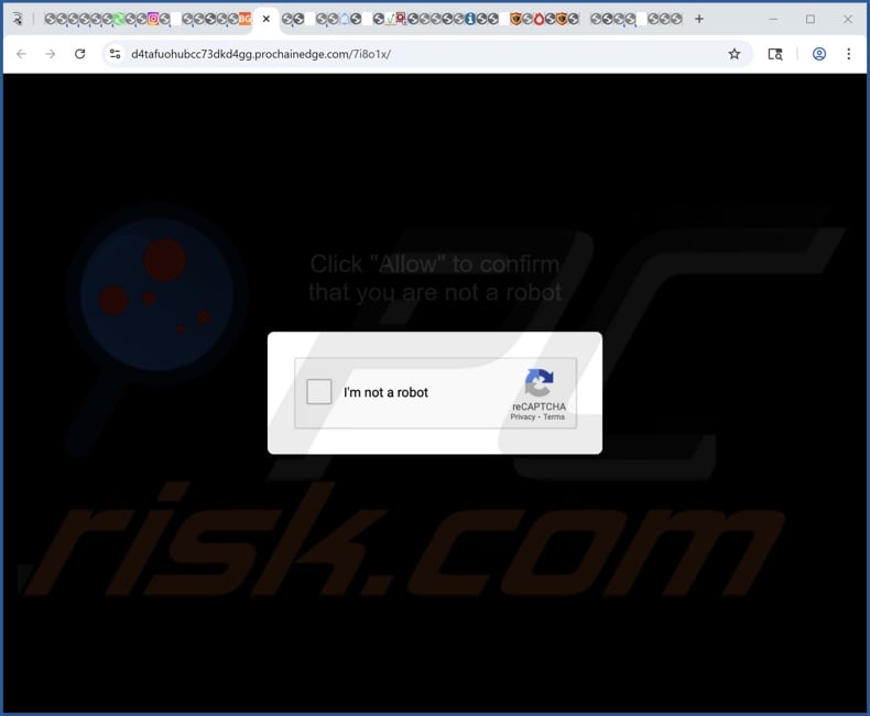 prochainedge[.]com pop-up redirects