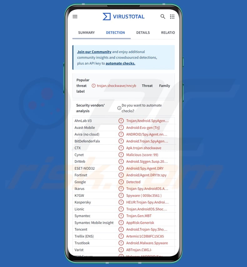 ResidentBat Android Spyware