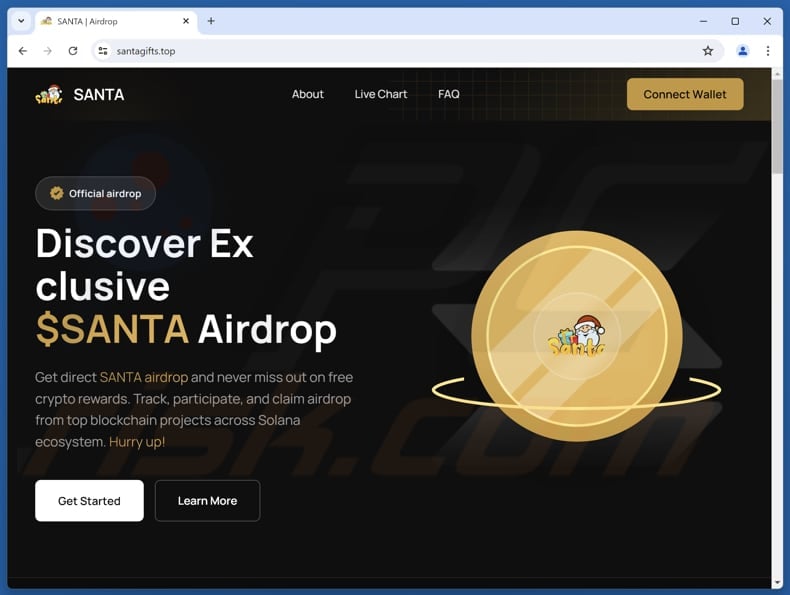 Santa Airdrop scam