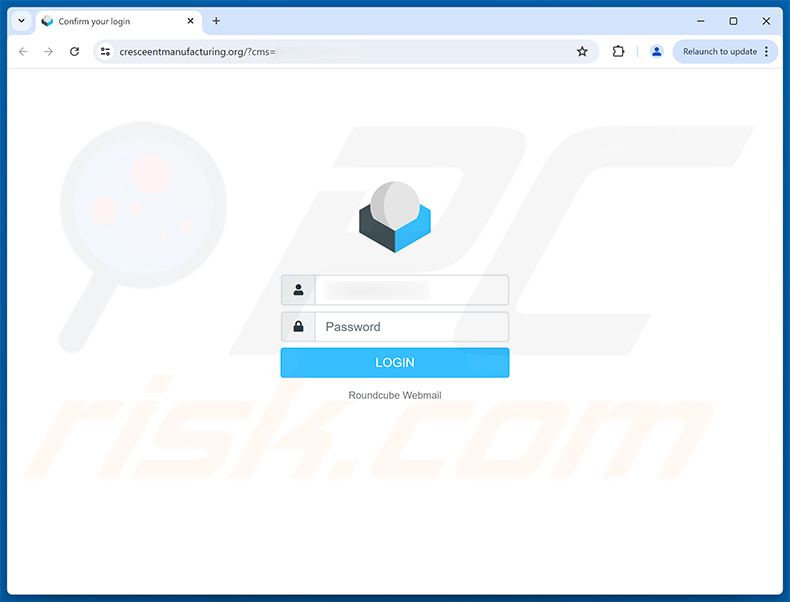 Phishing site promoted via Service Desk email scam (2025-12-09)