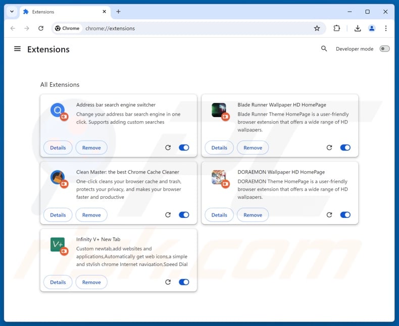 Removing unwanted ads from Google Chrome step 2