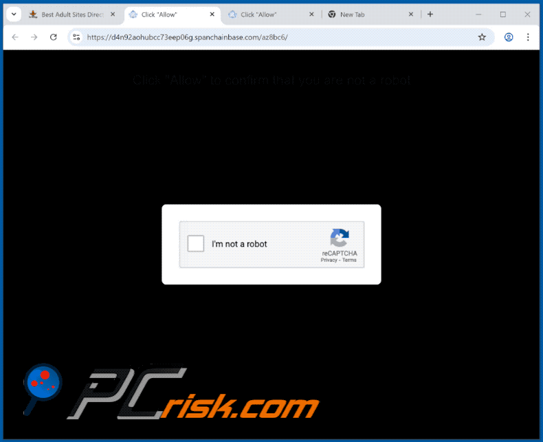 spanchainbase[.]com website appearance (GIF)