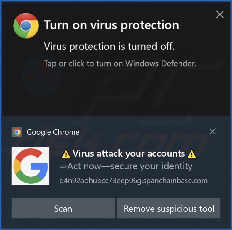 Ad delivered by the spanchainbase[.]com webpage