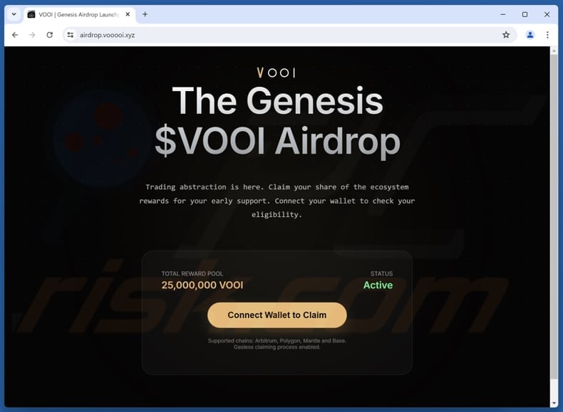 VOOI Airdrop Scam