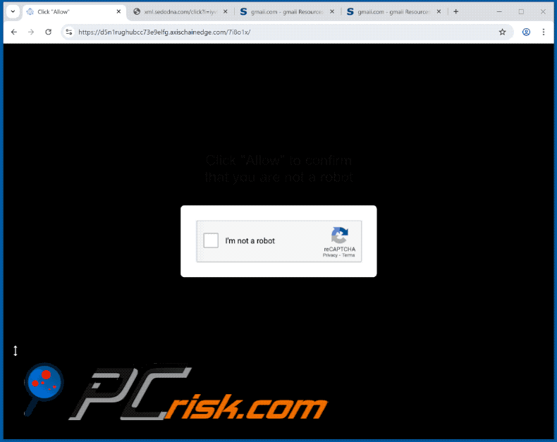 axischainedge[.]com website appearance (GIF)