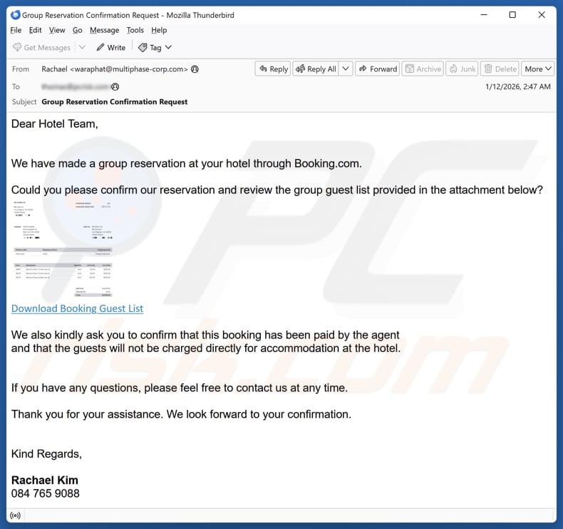Email Account Failure Notice email spam campaign