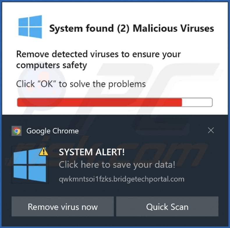 bridgetechportal[.]com notification