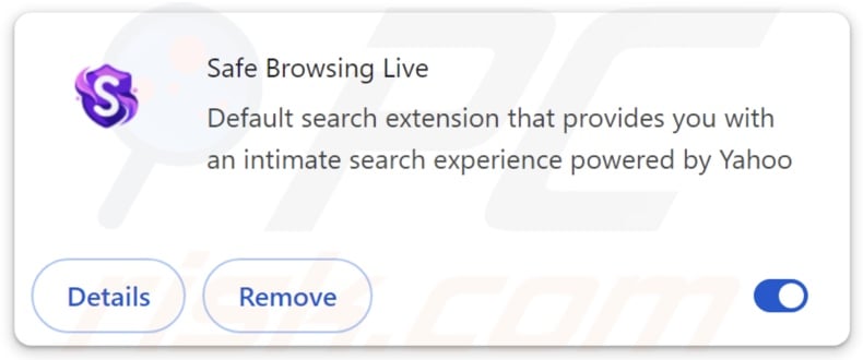 Safe Browsing Live browser hijacker