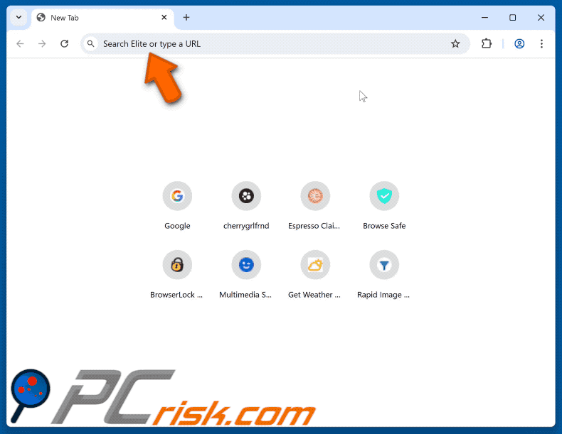 Elitesearchhub.com redirects to search.yahoo.com