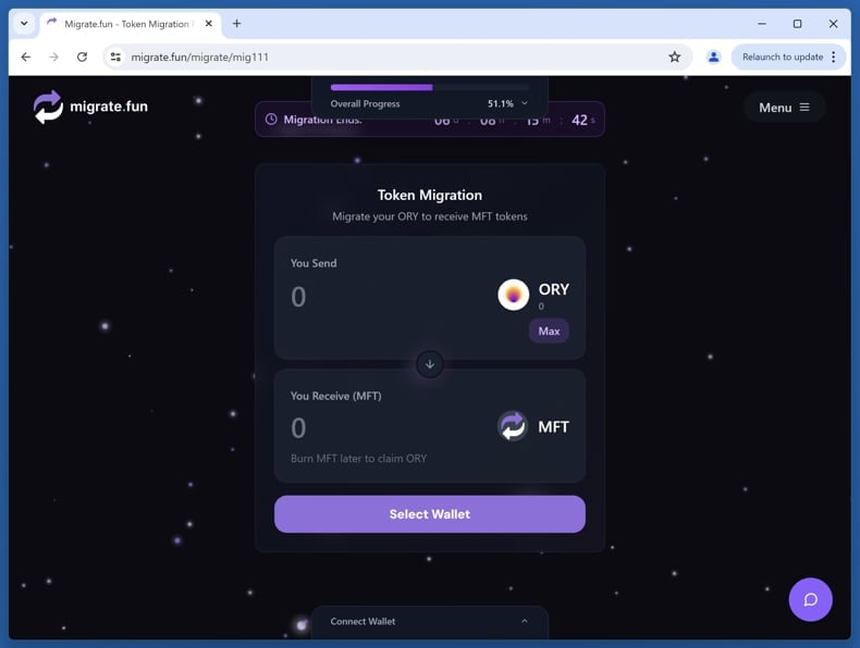 fake. migrate.fun website real website (migrate.fun)