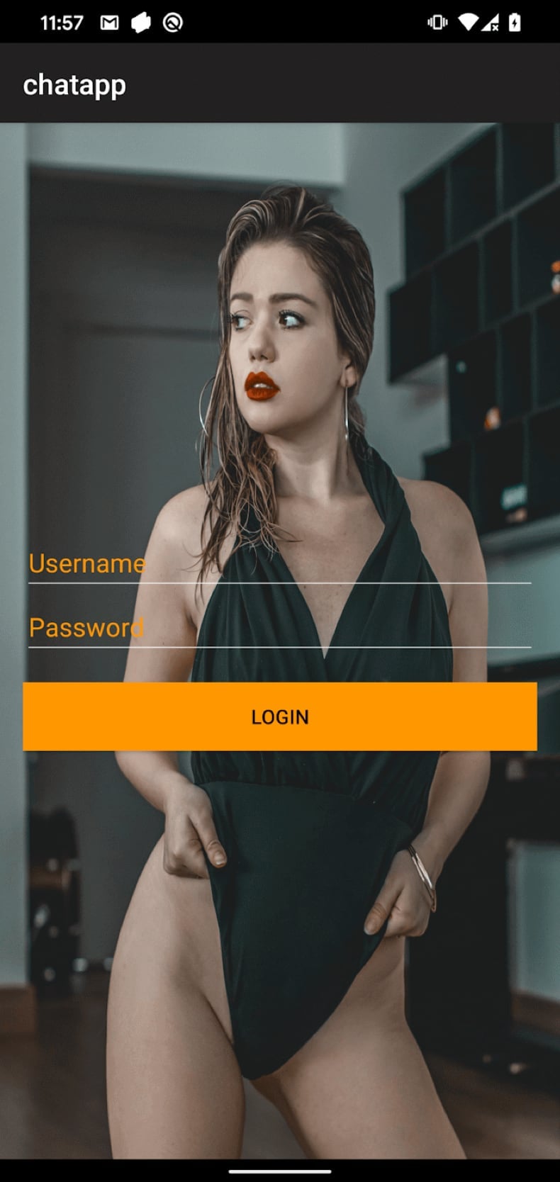 GhostChat Malware login screen